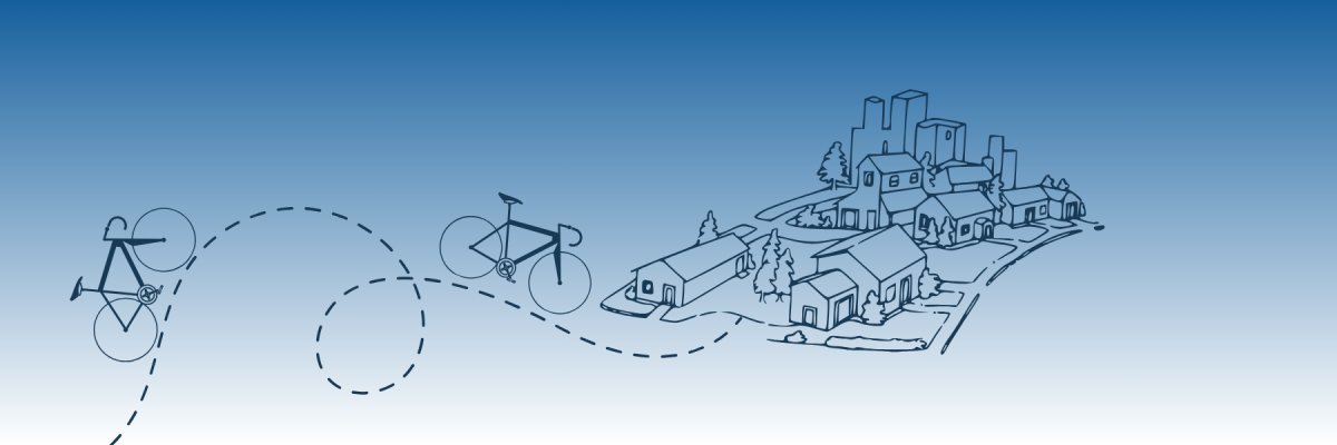 Grafik mit Fahrrad