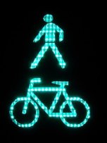 Ampelsymbol Fußgänger und Radfahrer