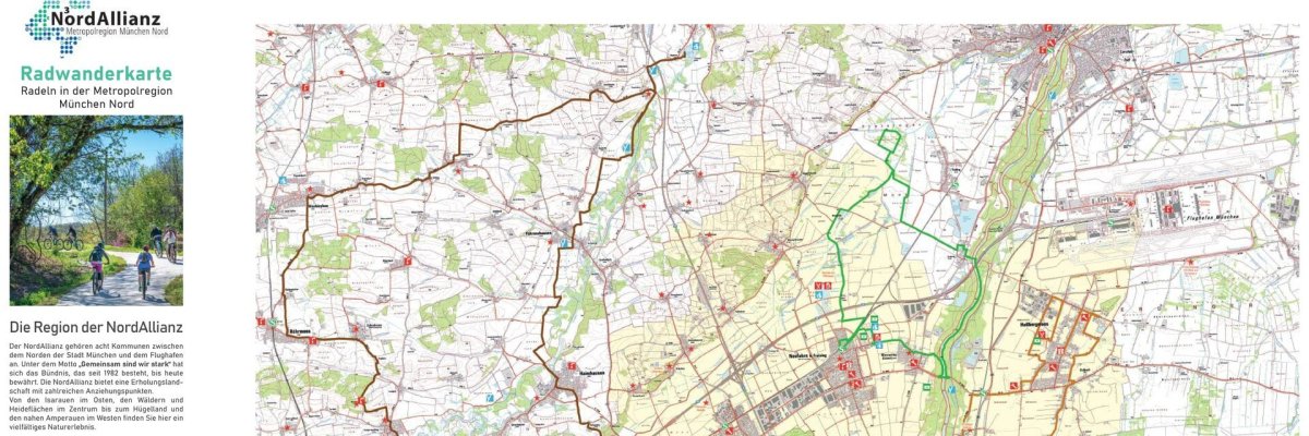 Radwanderkarte der NordAllianz
