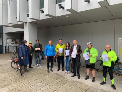 Siegerehrung der Teilnehmenden beim Stadtradeln